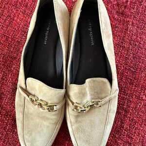 Easy Spirit Amalie Tan Suede Loafers